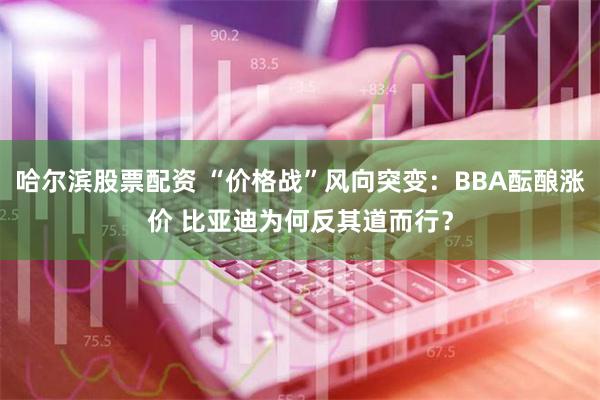 哈尔滨股票配资 “价格战”风向突变：BBA酝酿涨价 比亚迪为何反其道而行？