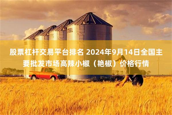 股票杠杆交易平台排名 2024年9月14日全国主要批发市场高辣小椒（艳椒）价格行情