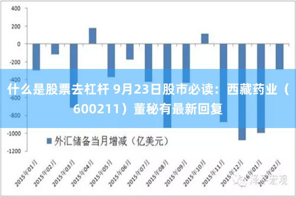 什么是股票去杠杆 9月23日股市必读：西藏药业（600211）董秘有最新回复