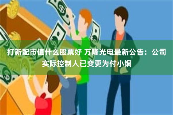 打新配市值什么股票好 万隆光电最新公告：公司实际控制人已变更为付小铜