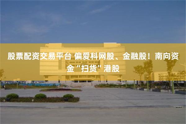 股票配资交易平台 偏爱科网股、金融股！南向资金“扫货”港股